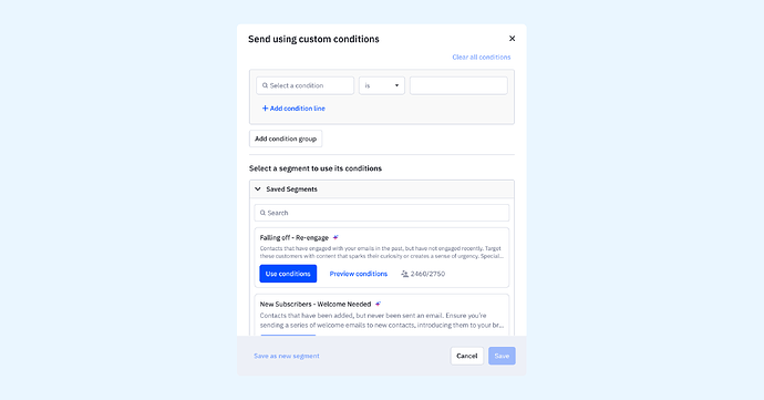 New Segment Library