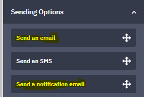 Send email vs Notification email